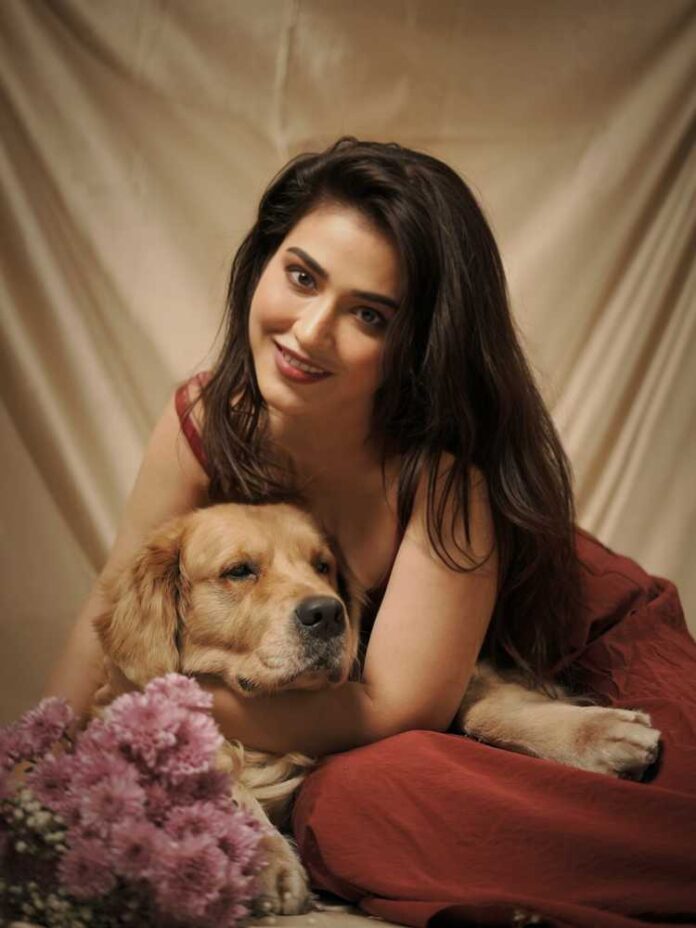 Priyanka Jawalkar Playing With Dog
